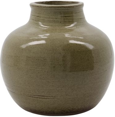 Vase House Doctor Aju Stentøj Grøn ø15     H14   Cm