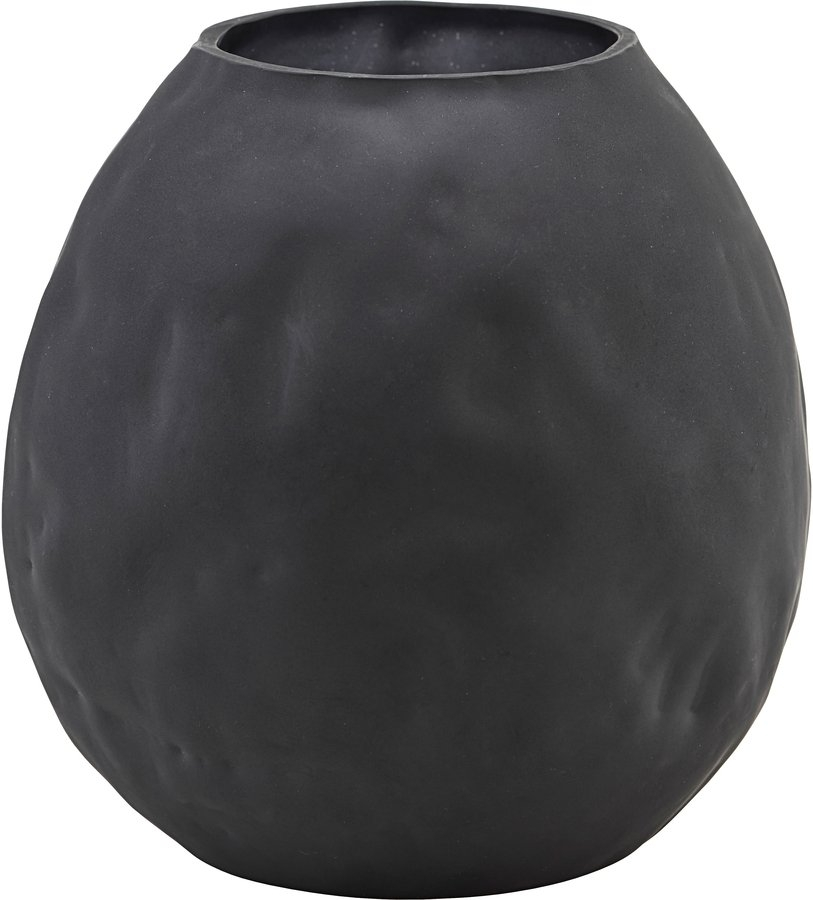 Vase House Doctor Groove i Sort Glas – Tidløs Elegance