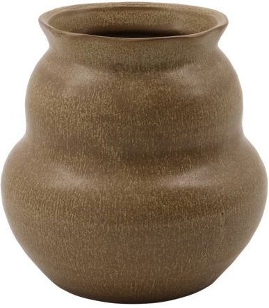 Vase House Doctor Juno Stentøjsvase ø15   H15 Cm Camel