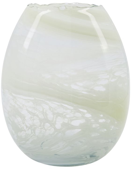 Vase House Doctor Jupiter Håndlavet ø21x25 Cm Lysegrøn Glas