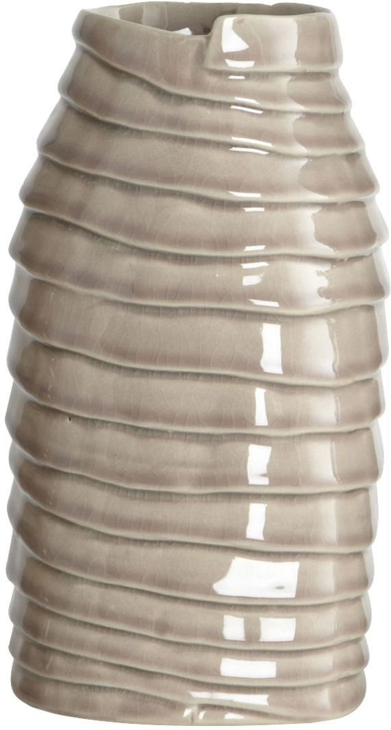 Vase House Doctor Layers Grå Fajance ø11     H21 Cm Dekorationsvase