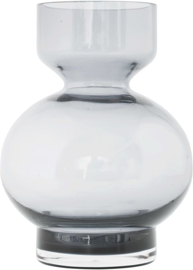 Vase House Doctor Lowa Grå ø7 12   H16 Cm Glas