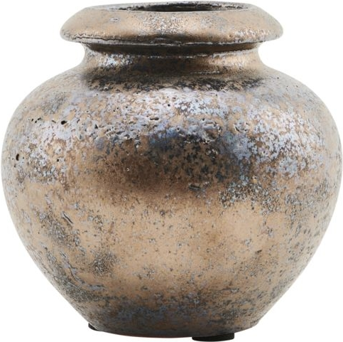 Vase House Doctor Mini Brun Glaseret Keramik ø12   H12 Cm