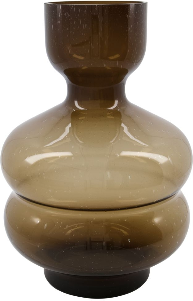 Vase House Doctor Organi Amber Skulpturel Glas ø24   H35 Cm