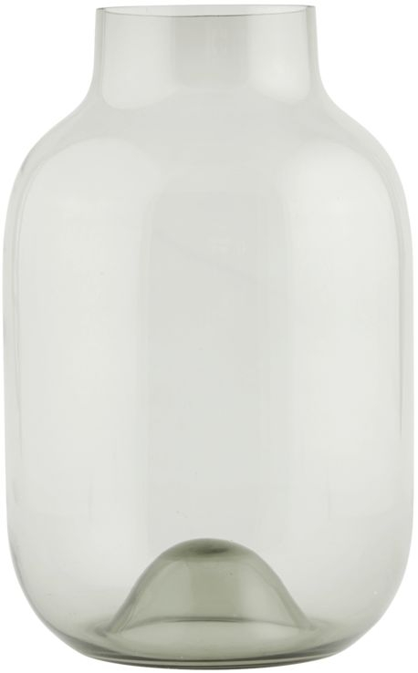 Vase House Doctor Shaped Grå Glas ø21   H32   Cm