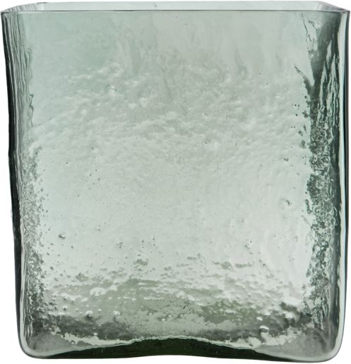 Vase House Doctor Square Firkantet Glas Lyseblå 18 Cm