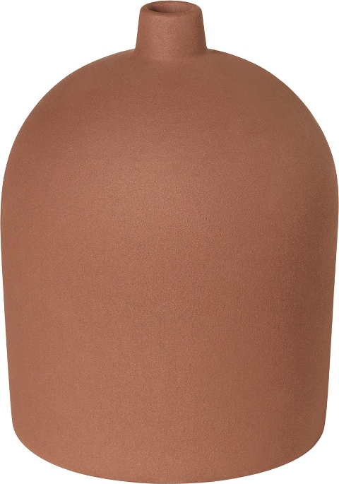 Vase Kristina Dam Dome Terrakotta Rød   Moderne Dekorationsvase