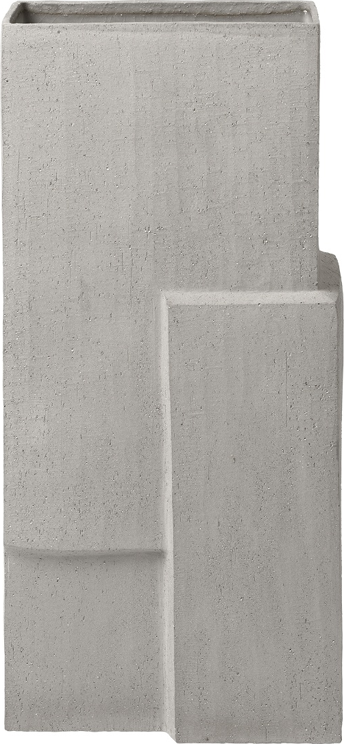 Vase Kristina Dam Monolith Grå 52x18x28 Cm Stentøj Dekorationsvase