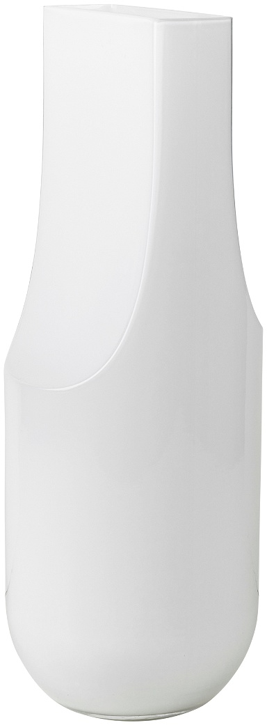 Vase Kristina Dam Serif  Mundblæst Glas Hvid  H44   ø17 Cm