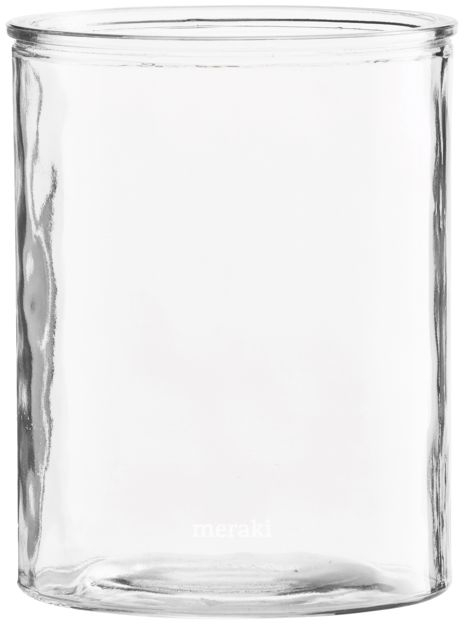 Elegant Cylinder Vase i Klart Glas fra Meraki - H15 cm