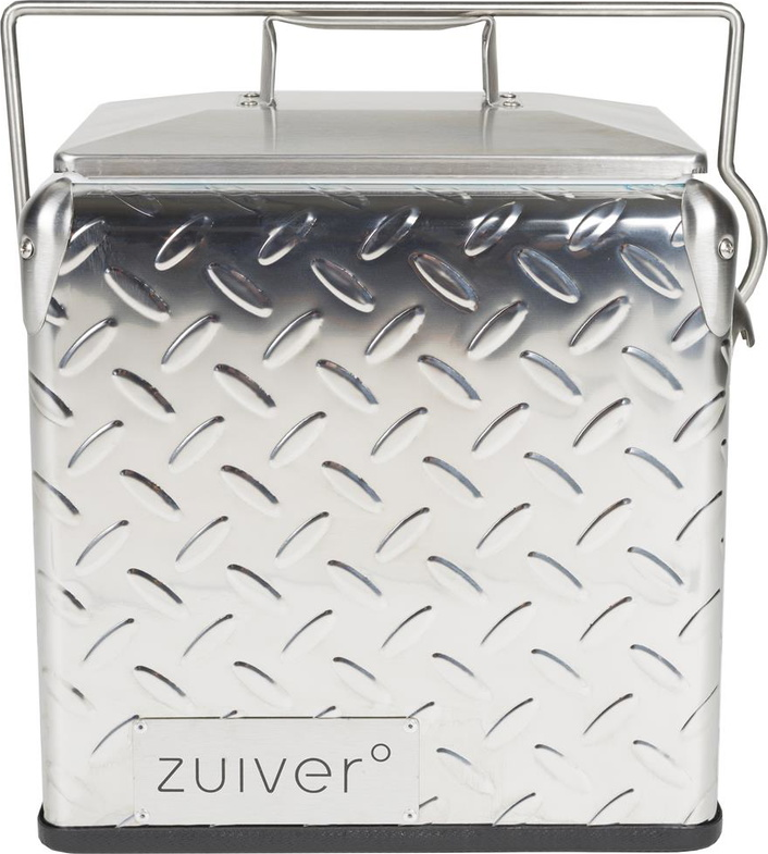 Vin- Og Champagnekøleboks Zuiver Be Offwhite Stål 35 5x24x32 Cm Drikkekøler Med Tæt Lukning