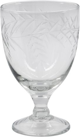 Vinglas House Doctor Crys ø8ã H13 Cm Håndlavet Mønster Klart Glas