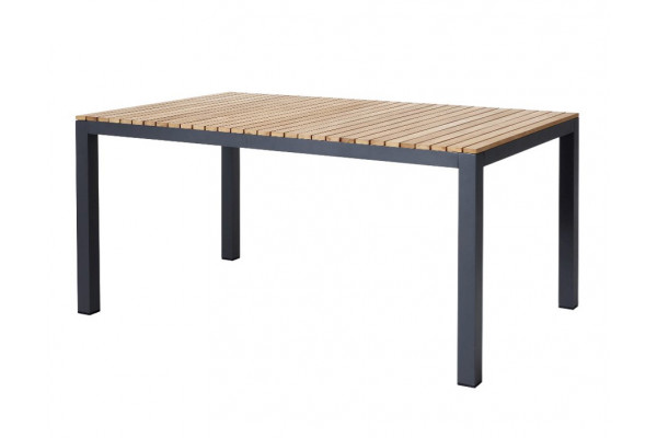Vita Havebord 100x168 Cm Antracit Teak