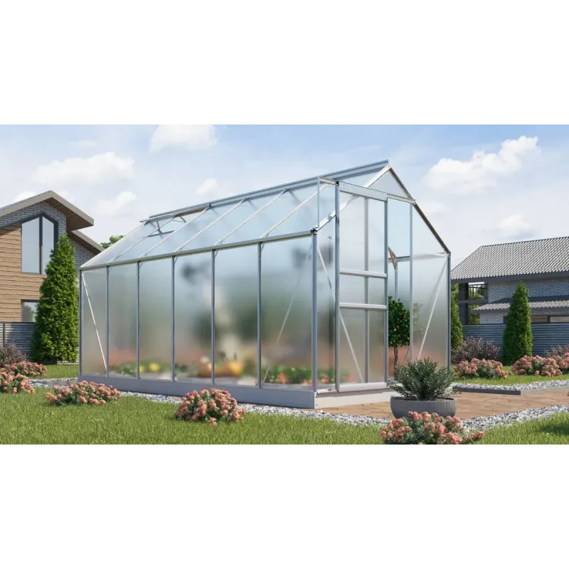 Vitavia Venus 7500 Alu Drivhus 4mm Poly   Sokkel