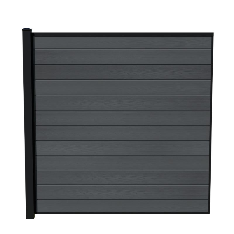 Wimex Fag Glyngøre Superb T180  -profil Wpc Grå Pulverlak Stolpe 1800   1893 Mm