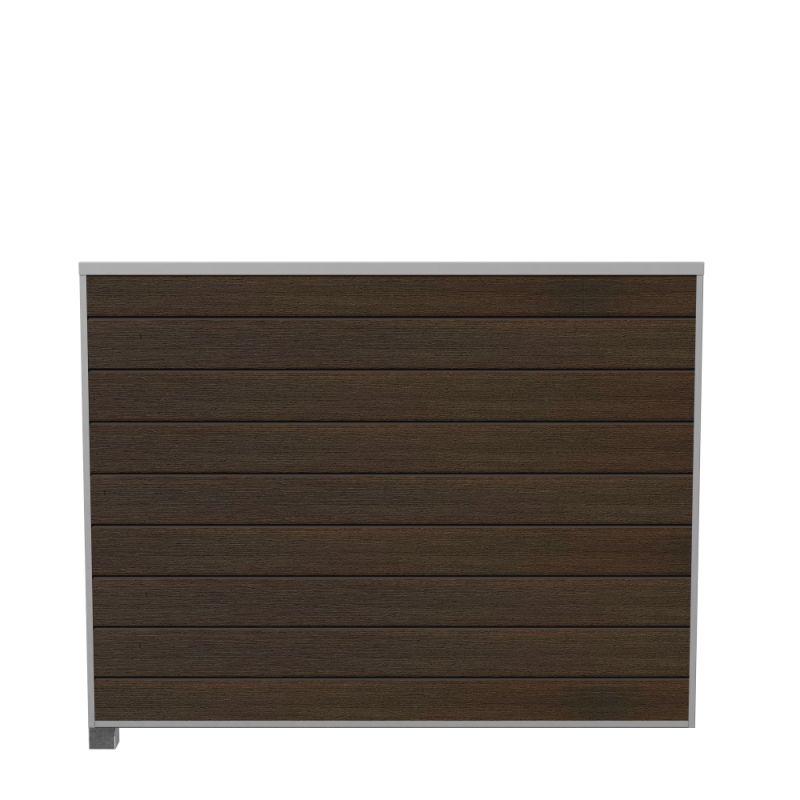 Wimex Fag Livø Prime T140  -profil Wpc Matbrun Galv  Stolpe  -skinne 1400   1893 Mm