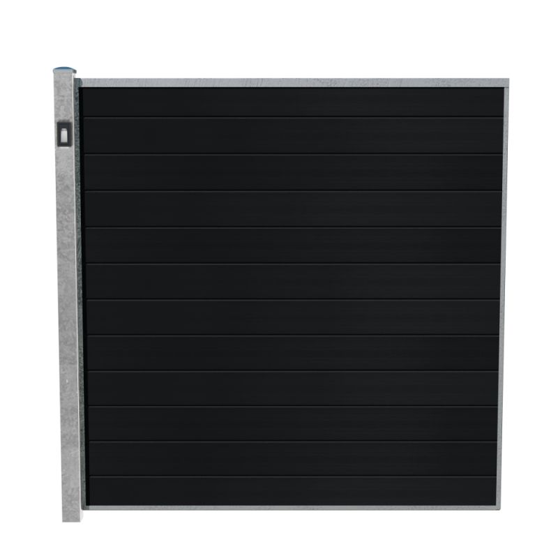 Wimex Fag Livø Prime T180  -profil Wpc Matsort Galv  Stolpe    Lys