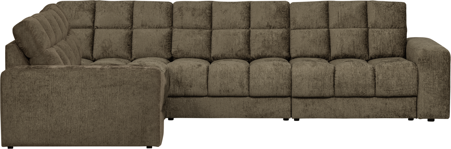 Woood Second Date Venstrevendt Hjørnesofa i Grøn Velour