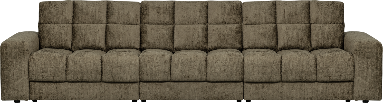 Woood Second Date 3-personers Veloursofa i Grøn - Stilfuld Elegance