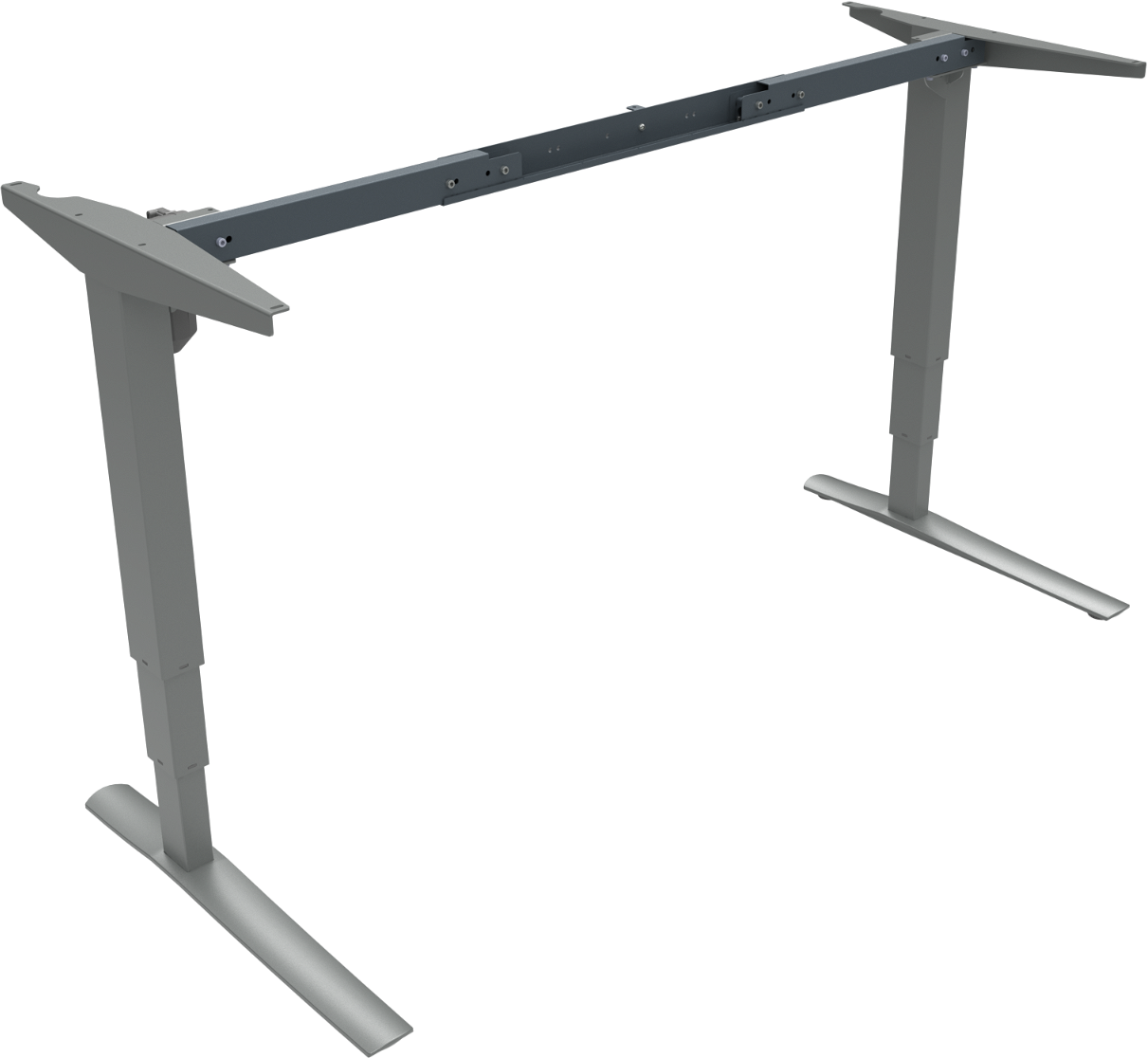 Justerbart Hæve-Sænkestel i Sølv - Ergonomisk Løsning!