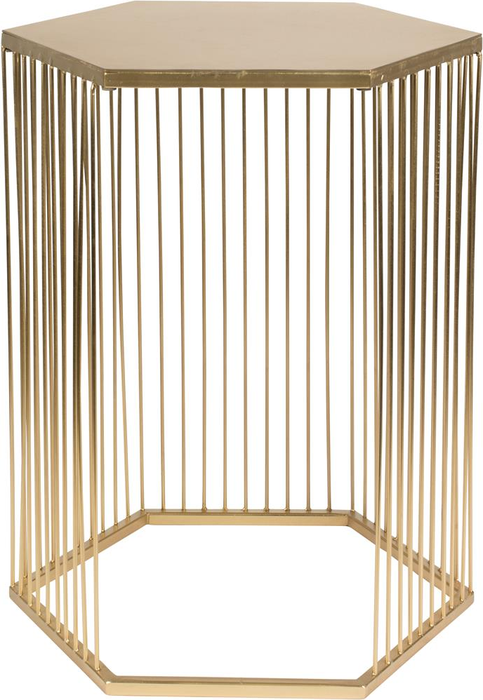 Zuiver Queenbee Pentagonformet Sidebord i Guld