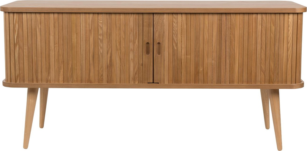 Elegant Zuiver Barbier Skænk i Askefinér Nougat 120 cm