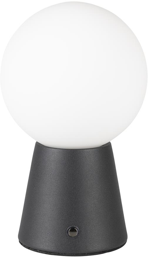 Zuiver Stellar Bordlampe i Offwhite Glas med Dæmper