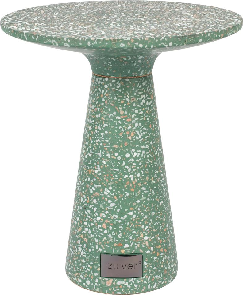 Zuiver Victoria Terrazzo Sidebord i Støvet Grøn