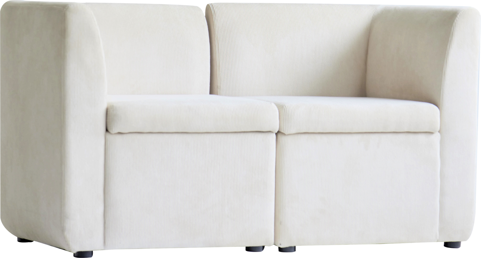 -personers Fløjlssofa Nordlys Furniture Varde2places Beige 120ã 60ã 68 Cm