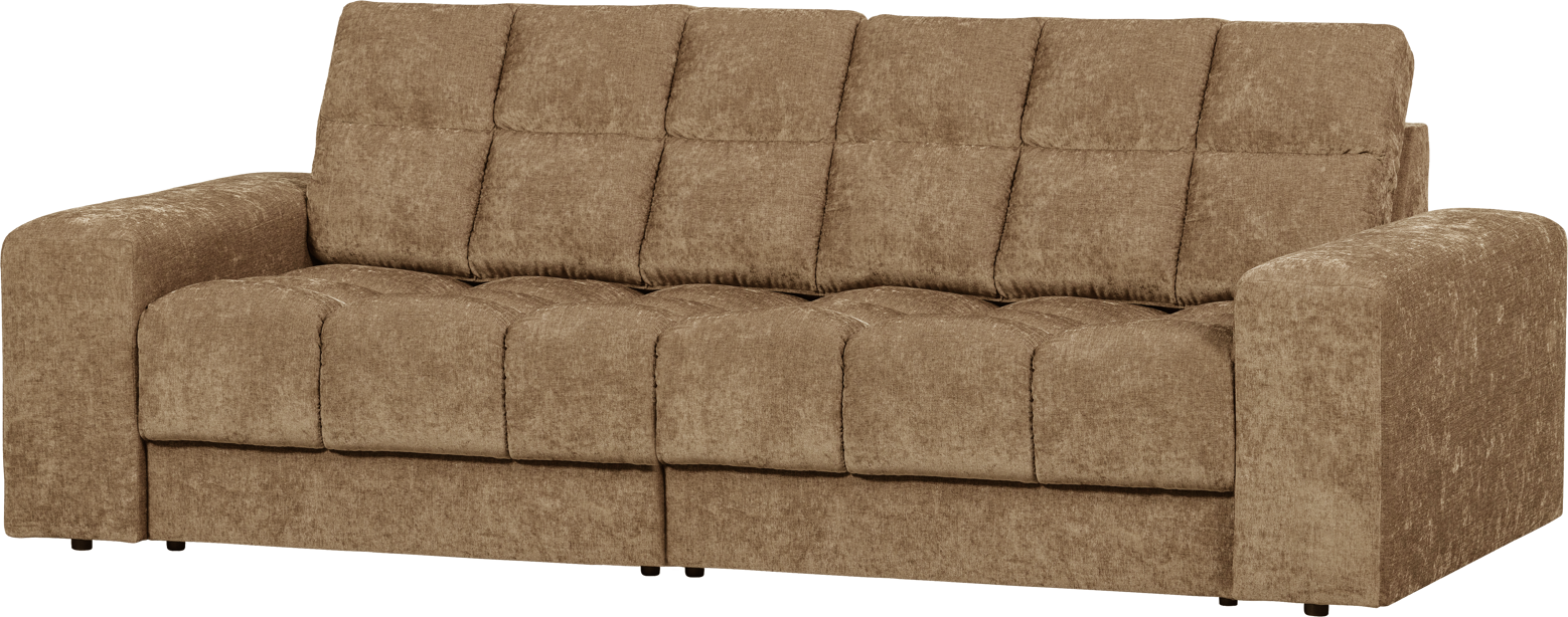 2-personers Loungesofa Woood Second Date i Sandfarvet Polyester