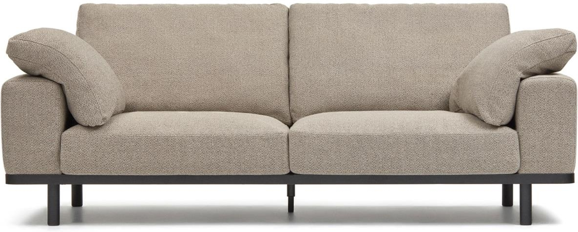 Kave Home Noa Sofa i Beige og Sort - Fantastisk Tilbud!