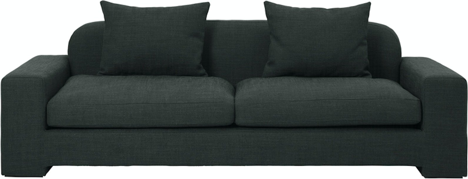 3-personers Sofa Bay i Grøn Økologisk Stof fra Broste