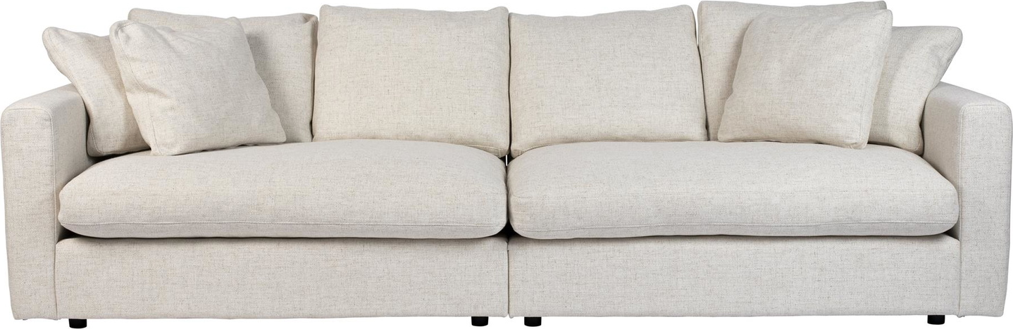 3-personers Sofa Zuiver Sense i Sølvgråt Stof - Komfortabelt Design