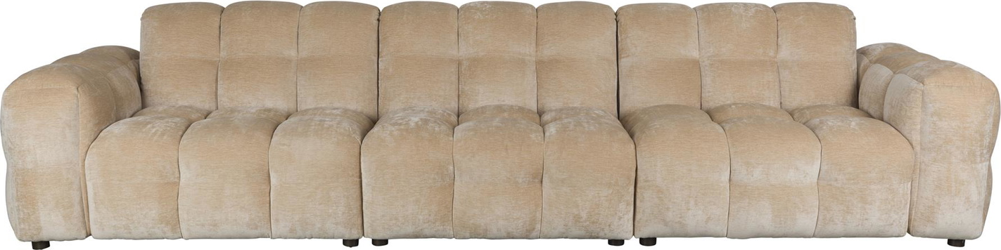 -personers Sofa Dutchbone Hackman 364 Cm Bred Stenlysgrå Polyester
