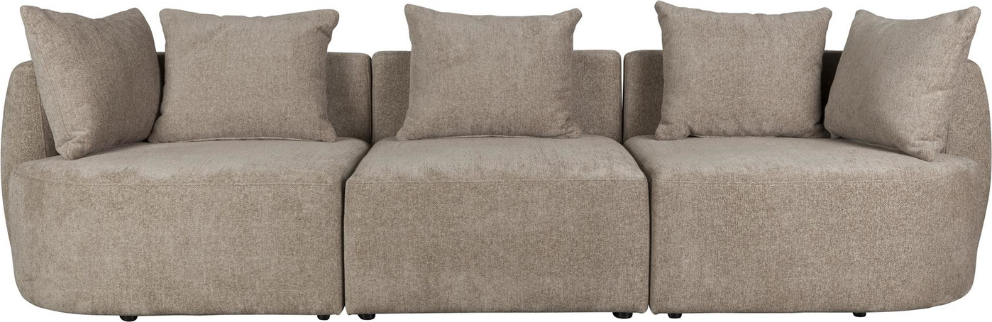 Elegant 4-personers sofa i stengrå fra Dutchbone