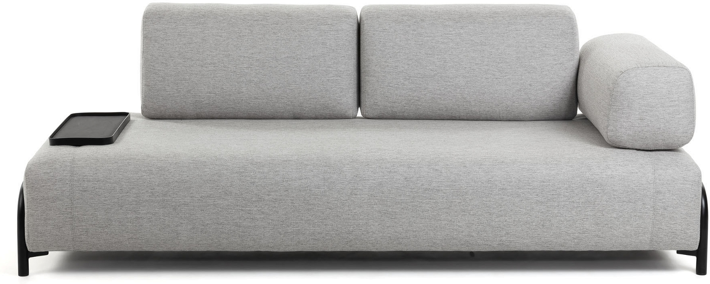 Kave Home Compo Sofa til 3 Personer i Grå - Elegant Design