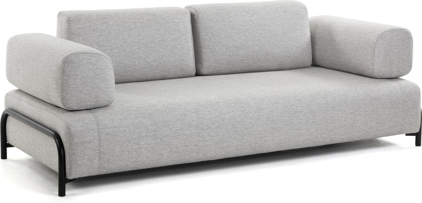 Kave Home Compo 3-personers Sofa i Grå – Nordisk Design