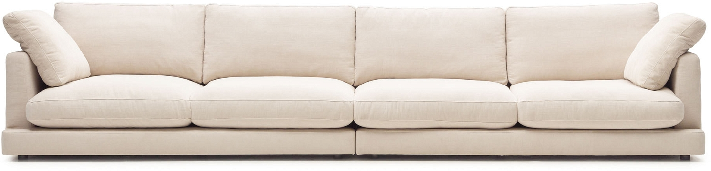 Beige 6-personers Gala Sofa fra Kave Home – Komfortabel Elegance