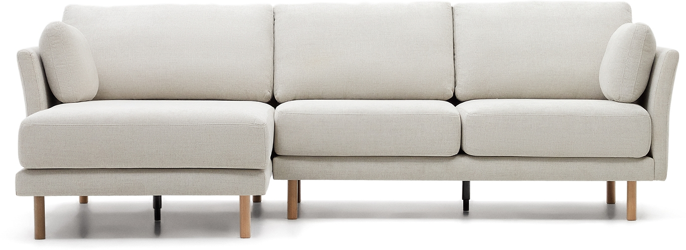 Moderne 3-personers sofa Gilma - Grå Chenille tilbud!