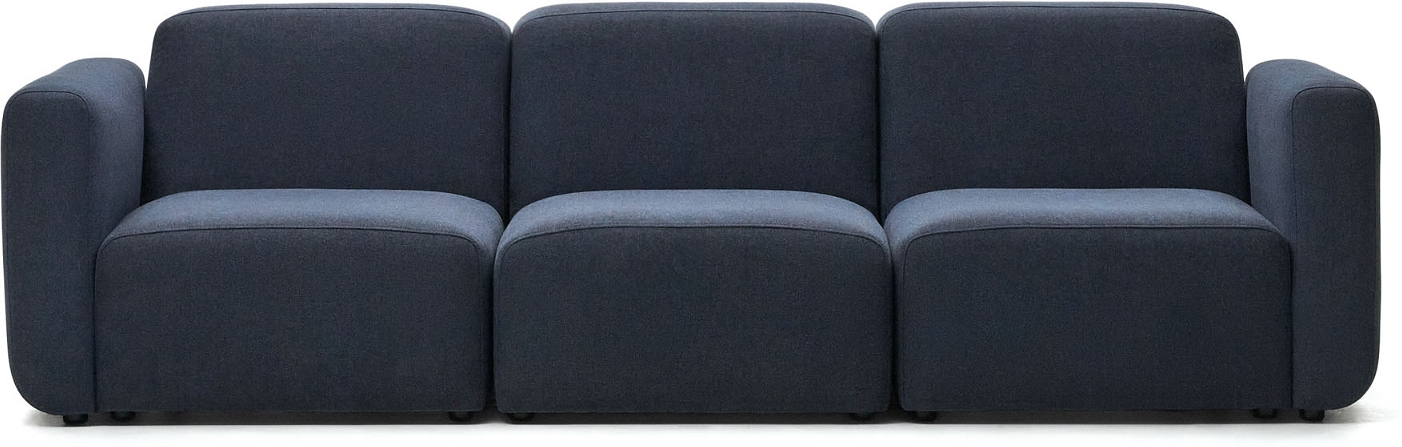 3-personers Neom Modulsofa i Blåt Interlock-stof
