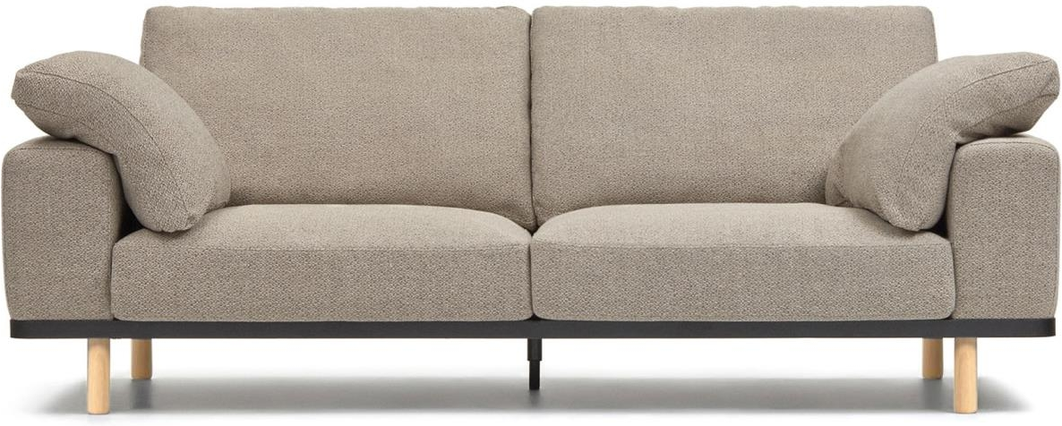 Moderne 3-personers Sofa Kave Home Noa i Beige Natur