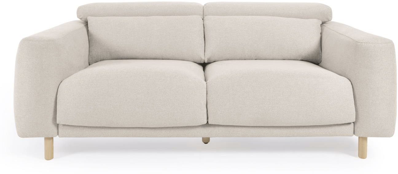 3-personers Sofa Kave Home Singa Råhvid med Chaiselong