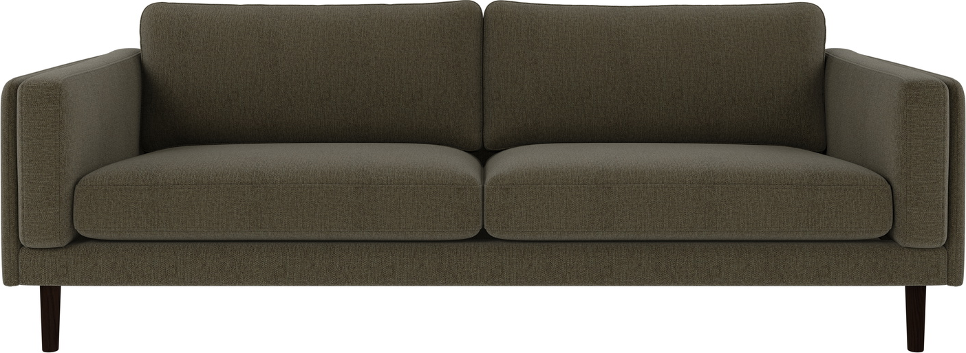 -personers Sofa Rowico Braden Brenda 77 Grøn Brun Stof Og Fsc-mix Egetræ 216x87x78 Cm