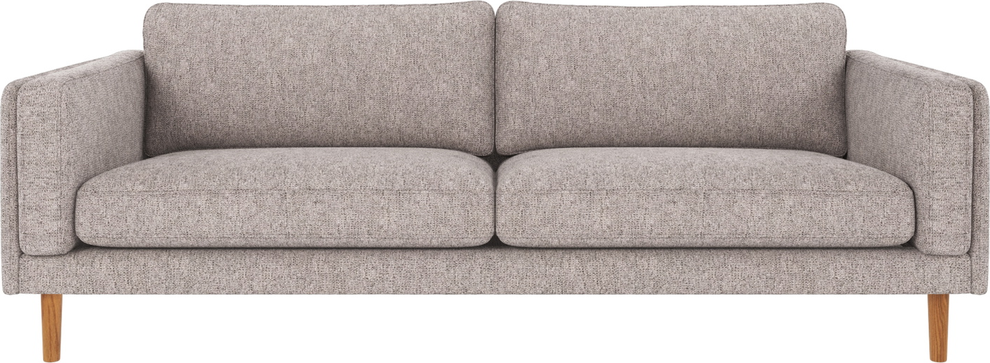 -personers Sofa Rowico Braden   Skandinavisk Design   Gråt Max 180 Stof Med Egetræsben  B216ã D87ã H78 Cm