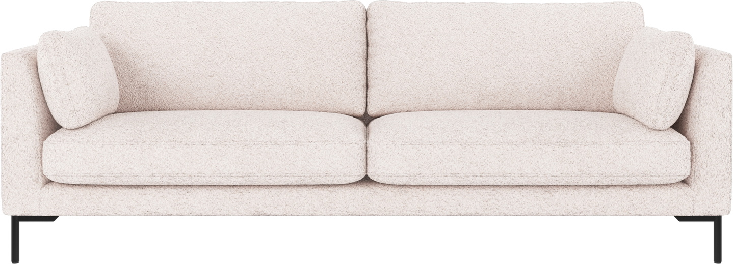 3-personers Sofa Rowico Corwin i Hvidt og Sort Metalramme