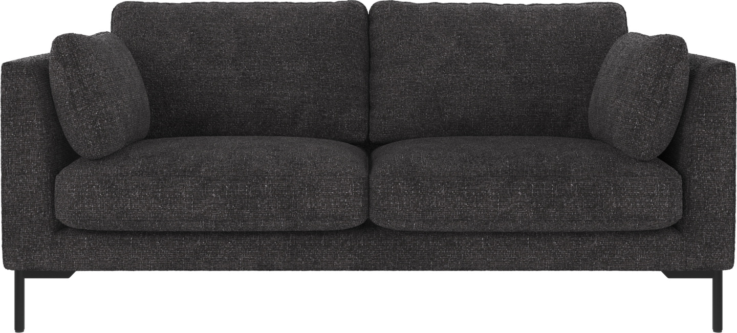 Mørkegrå 2-personers Sofa Rowico Corwin med Metalben