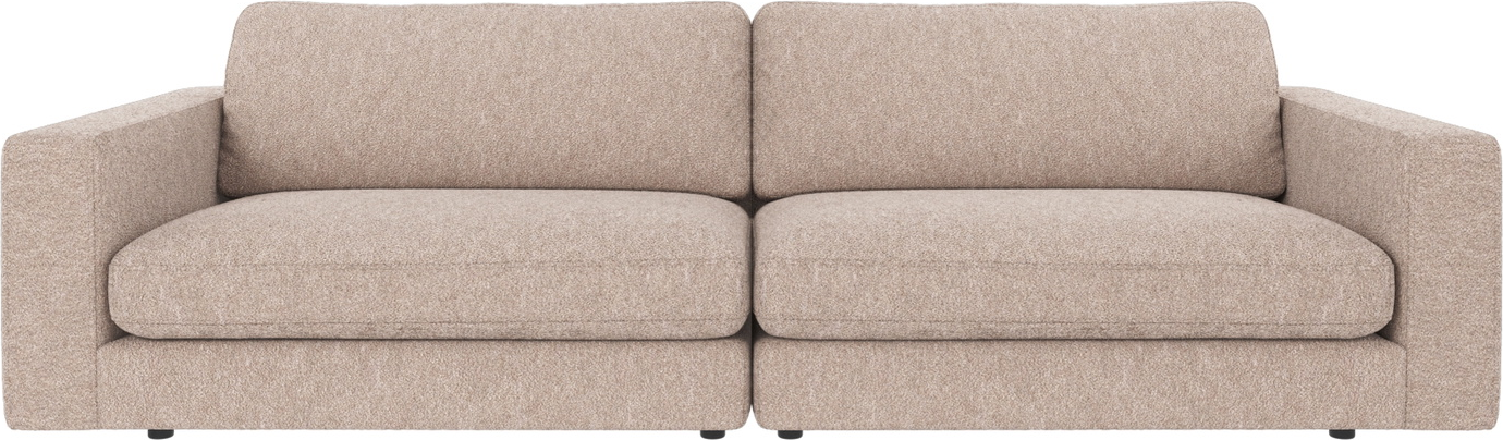 -personers Sofa Rowico Duncan   Lysebeige Alice-stof Med Hr-koldskum Og Modulopbygning B258xd103xh78 Cm