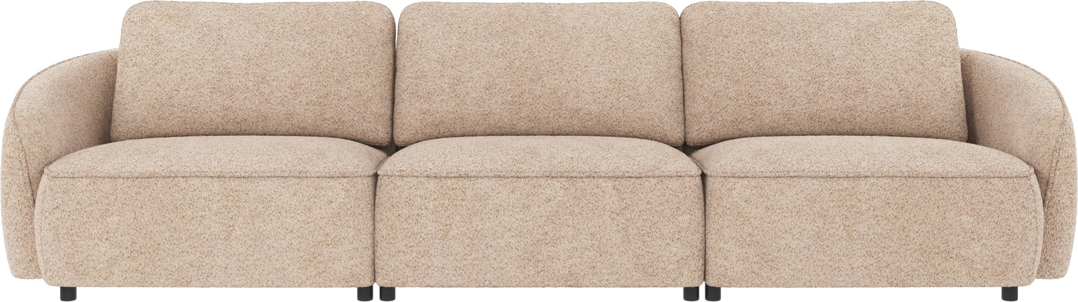 -personers Sofa Rowico Norris   Lysebeige Chenillestof 319x102 Cm