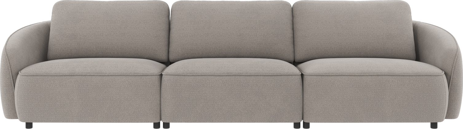 -personers Sofa Rowico Norris Rita Lysegrå Polyester Fsc-mix Ramme H80ã B319ã D102 Cm