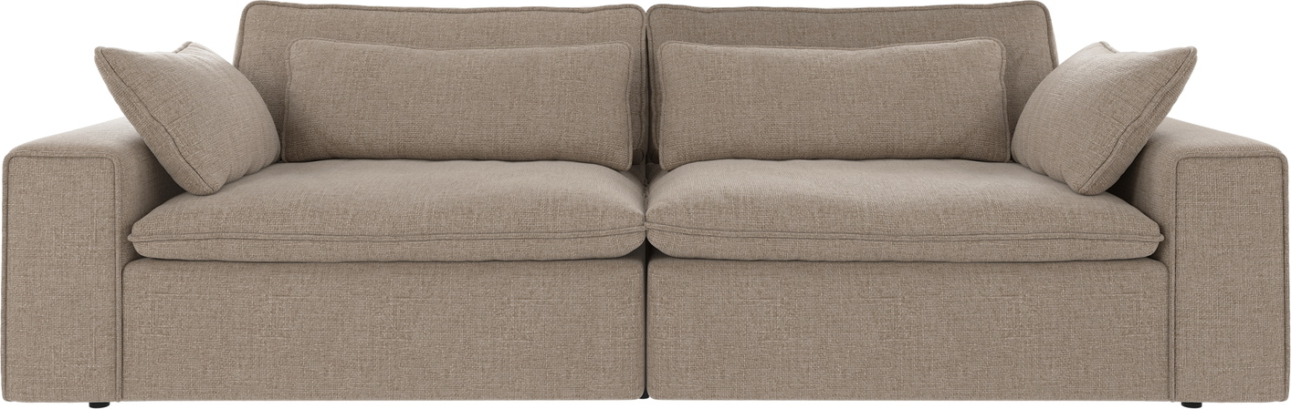 -personers Sofa Rowico Rawlins Maxi Gråbeige Polyester Nordisk Design H85xb259xd116 Cm Fsc-mix